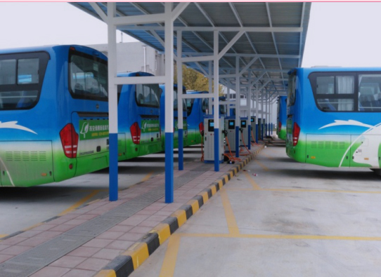 桂林金山公交站充电桩应用案例